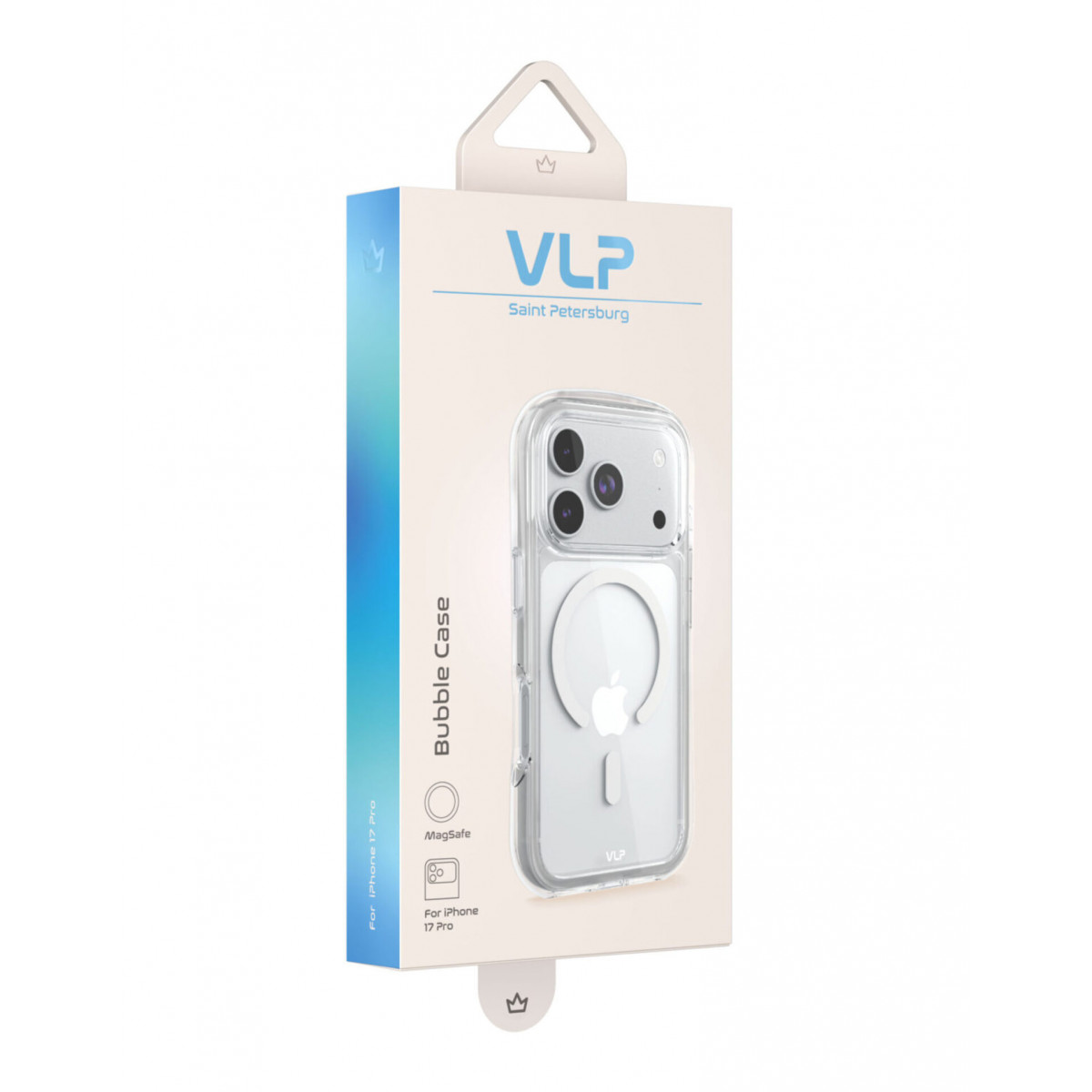 Чехол VLP Bubble Case для iPhone 17 Pro, прозрачный