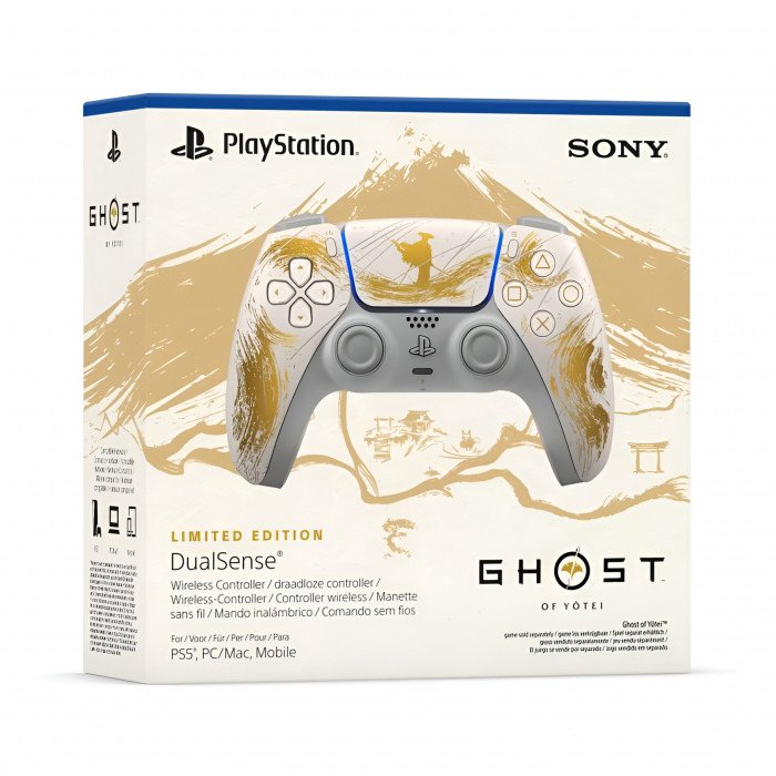 Геймпад Sony DualSense для PS5 Ghost of Yotei Limited Edition, Gold