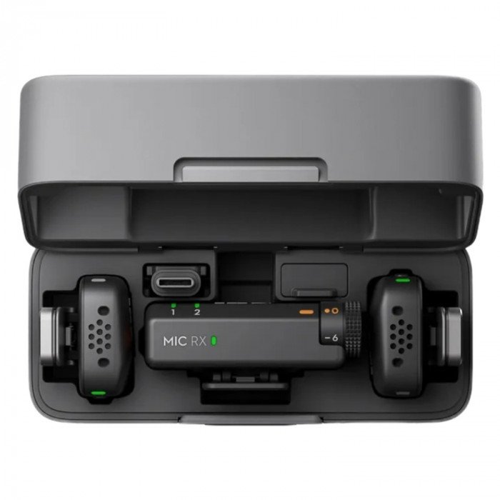 Микрофон беспроводной DJI MIC Mini (2 TX + 1 RX + Charging Case), Black