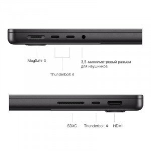 Ноутбук Apple MacBook Pro 14'' (2025) M5 16/1TB, Space Black (MDE14)