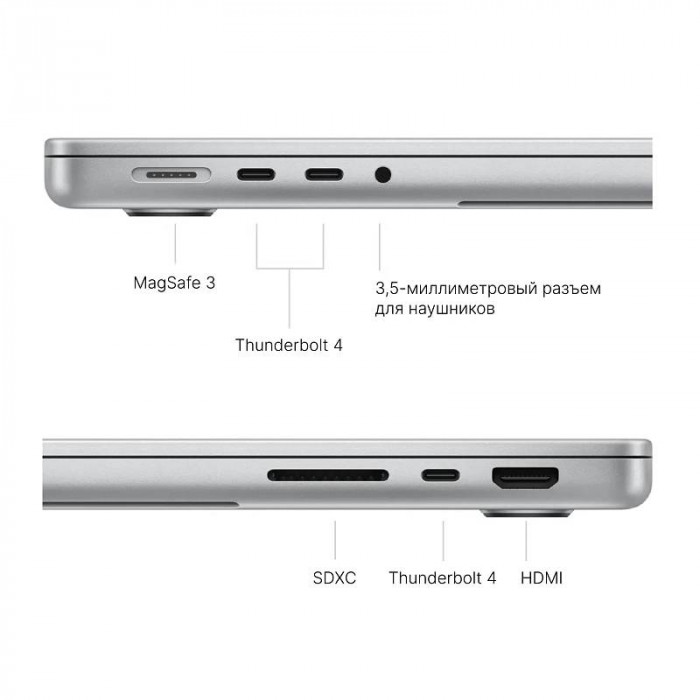 Ноутбук Apple MacBook Pro 14'' (2025) M5 16/512GB, Silver (MDE44)