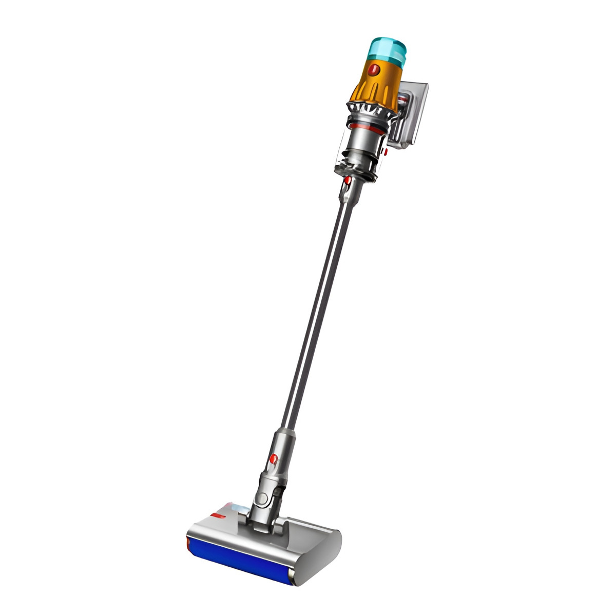 Пылесос беспроводной Dyson V12s Detect Slim Submarine Complete, Yellow/Nickel