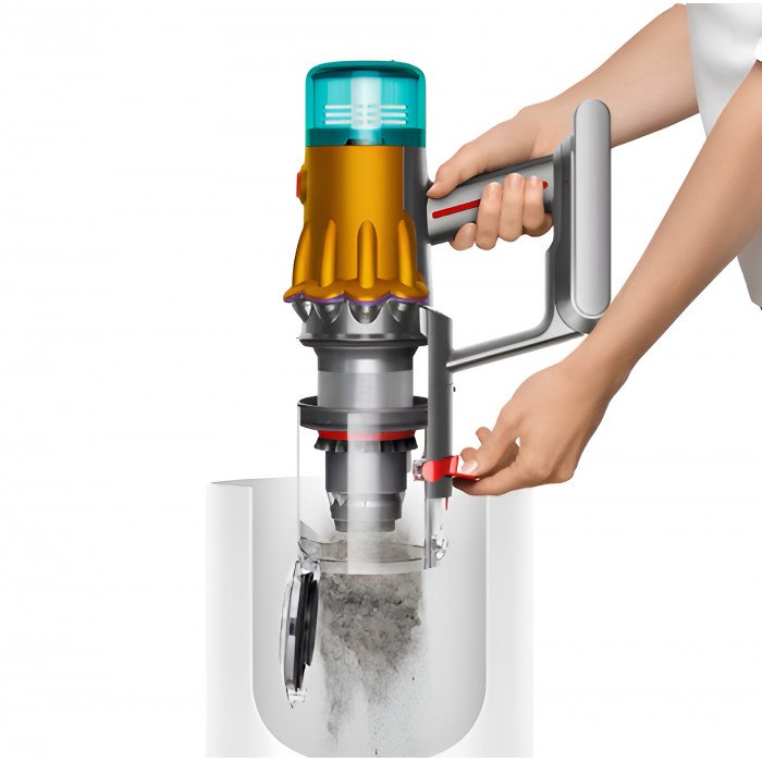 Пылесос беспроводной Dyson V12s Detect Slim Submarine Complete, Yellow/Nickel