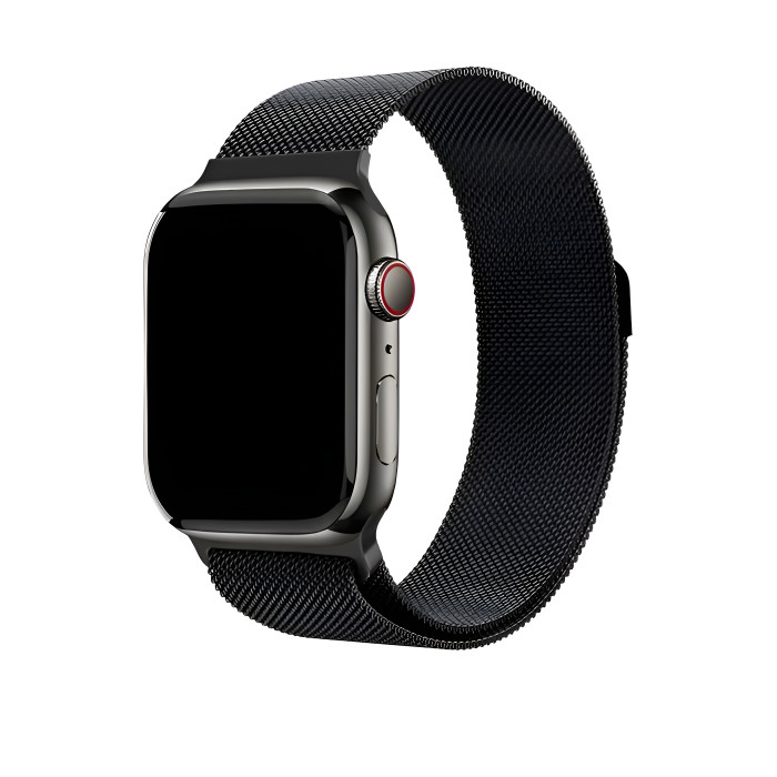 Ремешок uBear Spark миланское плетение для Apple Watch 44/45/46/49mm, черный