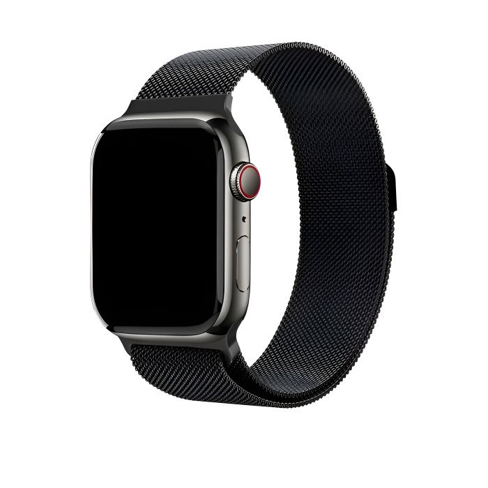Ремешок uBear Spark миланское плетение для Apple Watch 44/45/46/49mm, черный