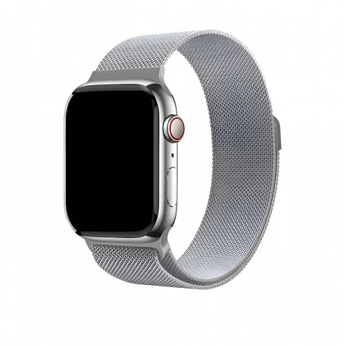 Ремешок uBear Spark миланское плетение для Apple Watch 44/45/46/49mm, серебро