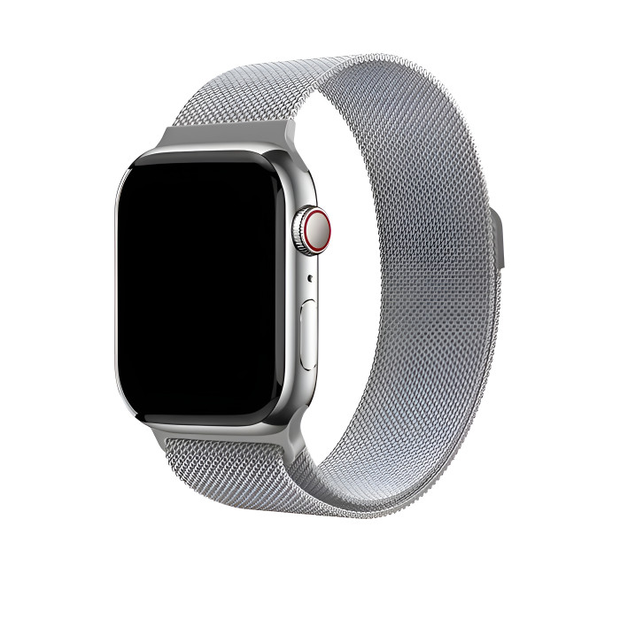 Ремешок uBear Spark миланское плетение для Apple Watch 44/45/46/49mm, серебро