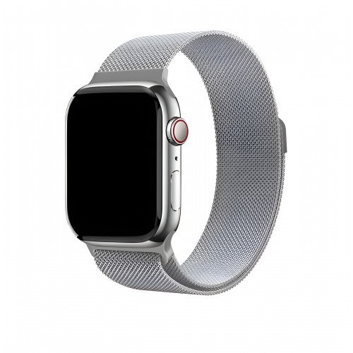 Ремешок uBear Spark миланское плетение для Apple Watch 44/45/46/49mm, серебро