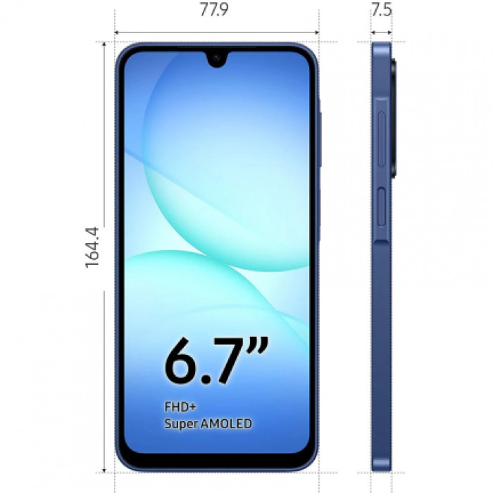 Смартфон Samsung Galaxy A17 4/128GB, Blue