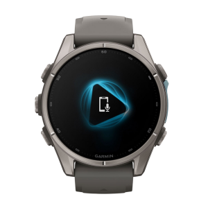 Умные часы Garmin Fenix 9 43mm, Титановый, Ремешок пепельно-серый