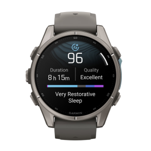 Умные часы Garmin Fenix 9 43mm, Титановый, Ремешок пепельно-серый
