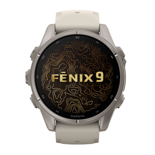 Умные часы Garmin Fenix 9 43mm, Туманно-серый, Ремешок черный