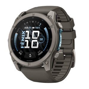 Умные часы Garmin Fenix 9 47mm, Титановый, Ремешок пепельно-серый