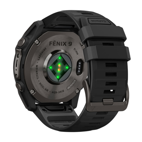 Умные часы Garmin Fenix 9 51mm, Угольно-серый, Ремешок черный