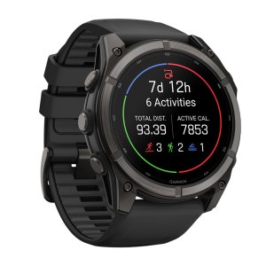 Умные часы Garmin Fenix 9 47mm, Угольно-серый, Ремешок черный