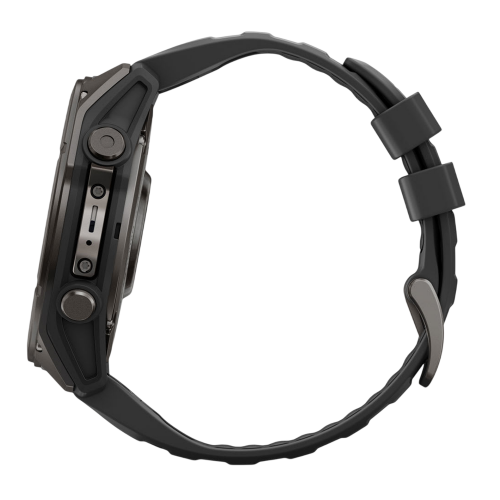 Умные часы Garmin Fenix 9 47mm, Угольно-серый, Ремешок черный