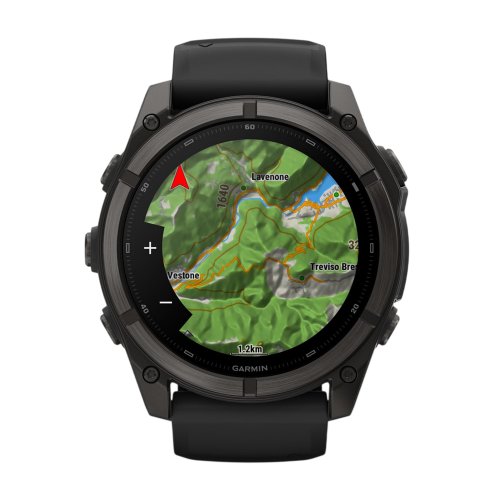 Умные часы Garmin Fenix 9 47mm, Угольно-серый, Ремешок черный