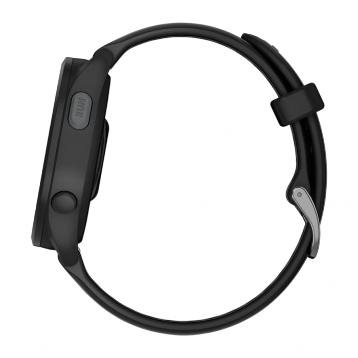 Умные часы Garmin Forerunner 165 Music Amoled, Черный, Ремешок черно-серый