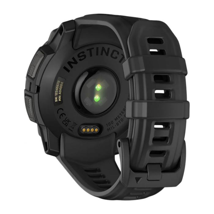 Умные часы Garmin Instinct 3 45mm Amoles Tactical Edition, Черный, Ремешок черный