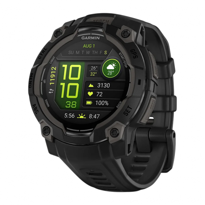 Умные часы Garmin Instinct 3 45mm Amoles Tactical Edition, Черный, Ремешок черный