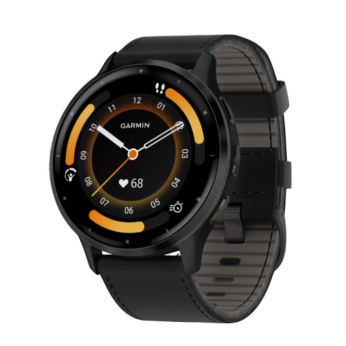 Умные часы Garmin Venu 3, Черный, Ремешок черный