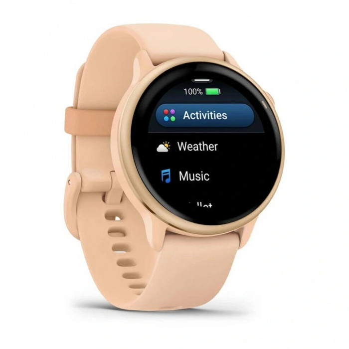 Умные часы Garmin Vivoactive 6, Розовое золото, Ремешок розовый