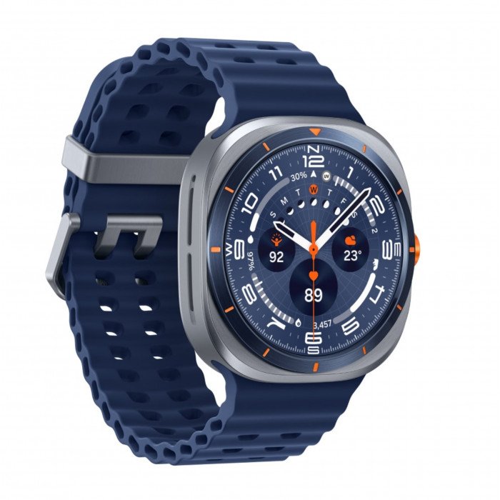Умные часы Samsung Galaxy Watch Ultra (2025) LTE 47mm, Titanium Blue Marine Band Blue