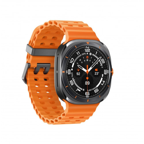 Умные часы Samsung Galaxy Watch Ultra (2025) LTE 47mm, Titanium Grey Marine Band Orange