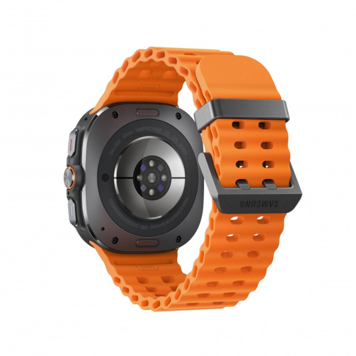 Умные часы Samsung Galaxy Watch Ultra (2025) LTE 47mm, Titanium Grey Marine Band Orange