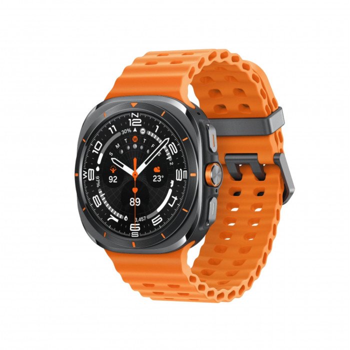 Умные часы Samsung Galaxy Watch Ultra (2025) LTE 47mm, Titanium Grey Marine Band Orange