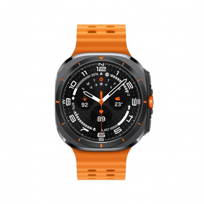 Умные часы Samsung Galaxy Watch Ultra (2025) LTE 47mm, Titanium Grey Marine Band Orange