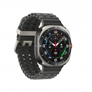 Умные часы Samsung Galaxy Watch Ultra (2025) LTE 47mm, Titanium Silver Marine Band Dark Grey