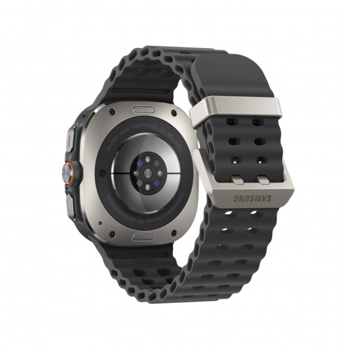 Умные часы Samsung Galaxy Watch Ultra (2025) LTE 47mm, Titanium Silver Marine Band Dark Grey