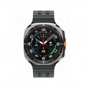 Умные часы Samsung Galaxy Watch Ultra (2025) LTE 47mm, Titanium Silver Marine Band Dark Grey