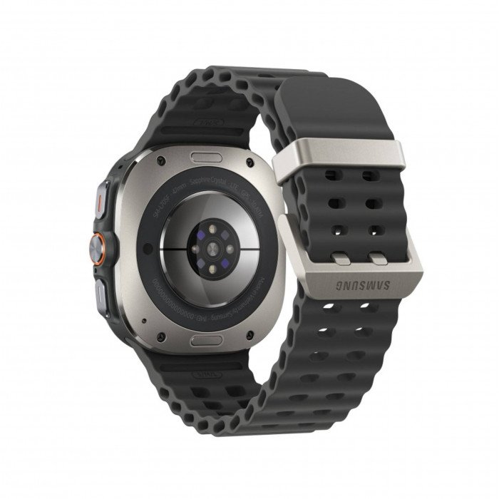 Умные часы Samsung Galaxy Watch Ultra (2025) LTE 47mm, Titanium Silver Marine Band Dark Grey