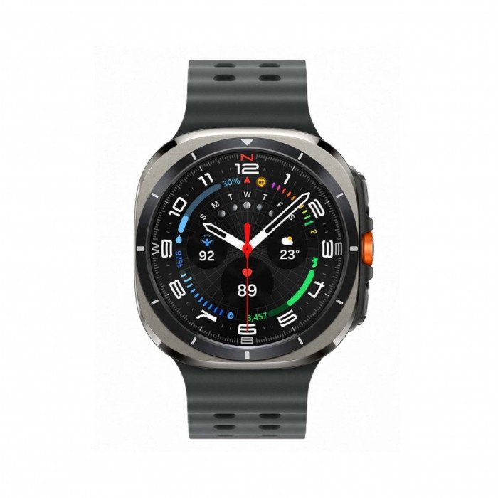 Умные часы Samsung Galaxy Watch Ultra (2025) LTE 47mm, Titanium Silver Marine Band Dark Grey