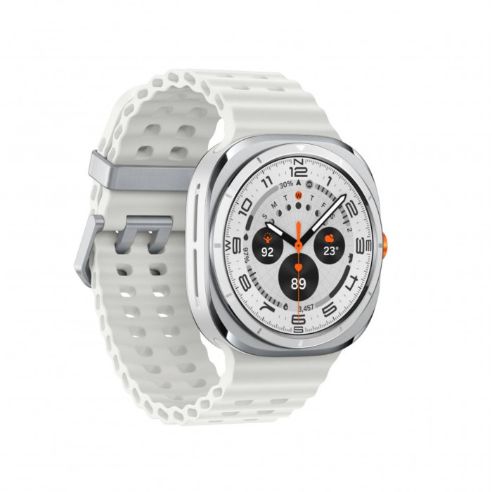 Умные часы Samsung Galaxy Watch Ultra (2025) LTE 47mm, Titanium White Marine Band White