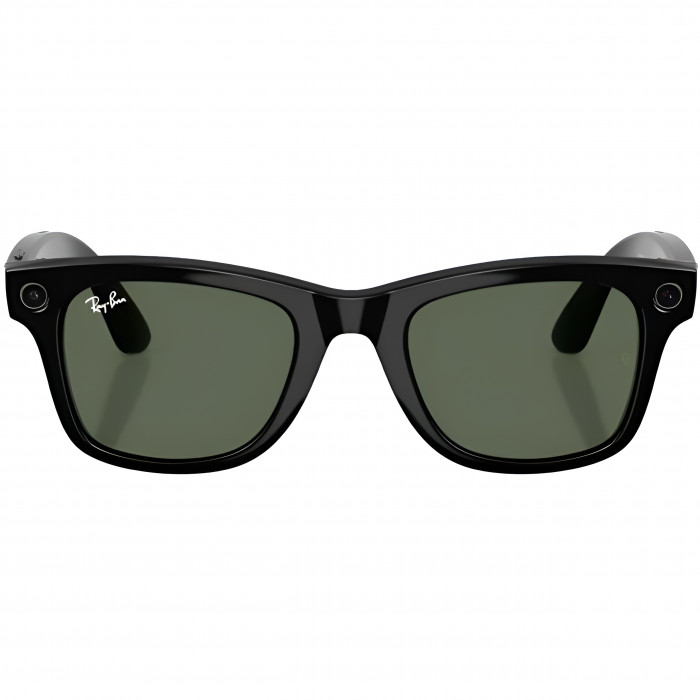 Умные очки Ray-Ban Meta Wayfarer (Gen 2) S50, Shiny Black/G-15 Green (RW4012)
