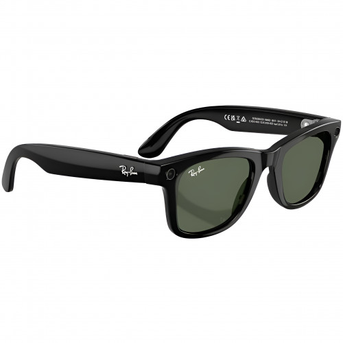 Умные очки Ray-Ban Meta Wayfarer RW4012 S50,Shiny Black/G15 Green (Gen 2)