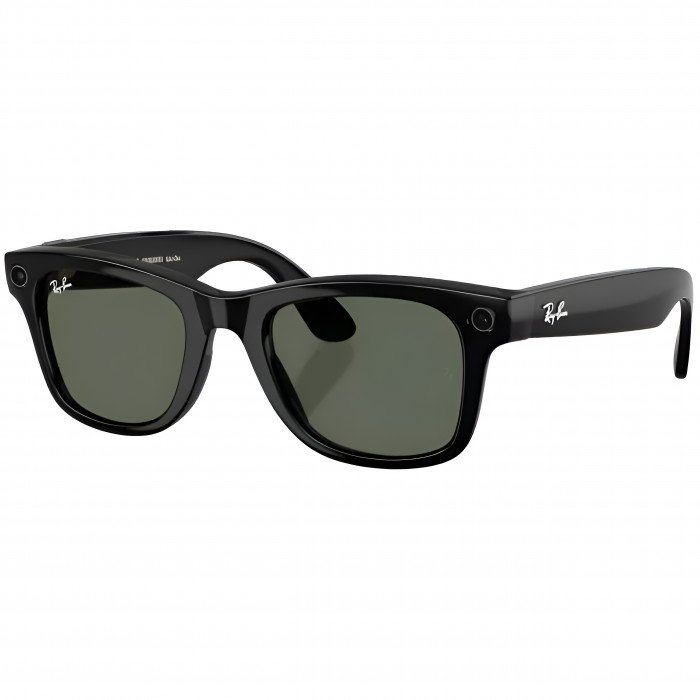 Умные очки Ray-Ban Meta Wayfarer (Gen 2) S50, Shiny Black/G-15 Green (RW4012)