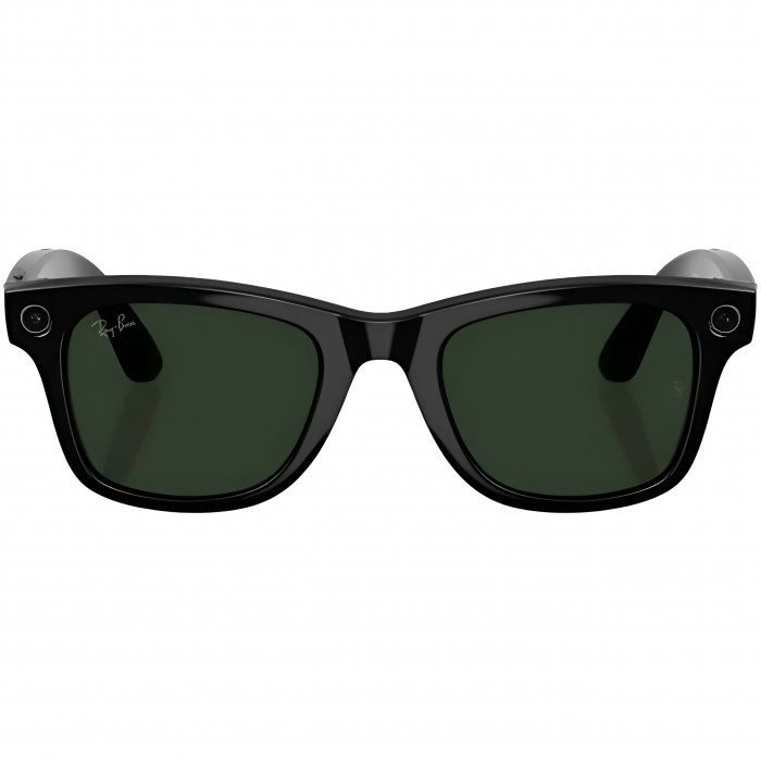 Умные очки Ray-Ban Meta Wayfarer (Gen 2) S50, Shiny Black/Transitions Graphite Green (RW4012)