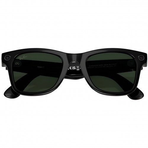 Умные очки Ray-Ban Meta Wayfarer (Gen 2) S50, Shiny Black/Transitions Graphite Green (RW4012)