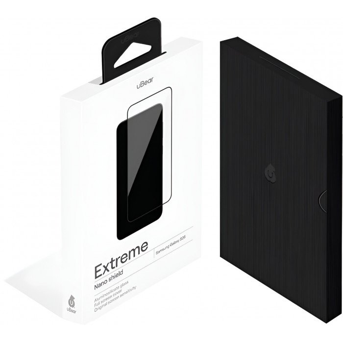 Защитное стекло 3D uBear Extreme для Samsung S26, черная рамка