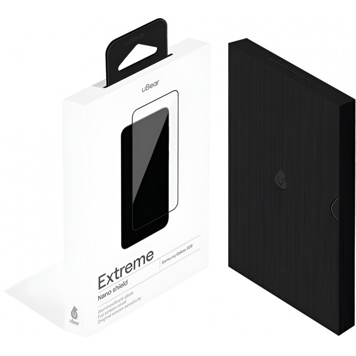 Защитное стекло 3D uBear Extreme для Samsung S26, черная рамка