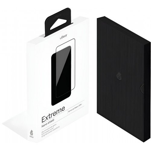 Защитное стекло 3D uBear Extreme для Samsung S26 Plus, черная рамка