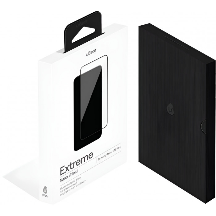 Защитное стекло 3D uBear Extreme для Samsung S26 Ultra, черная рамка