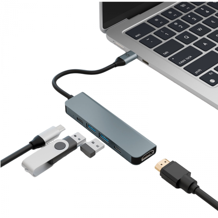 Адаптер-переходник VLP Infinity Hub 5in1, графит