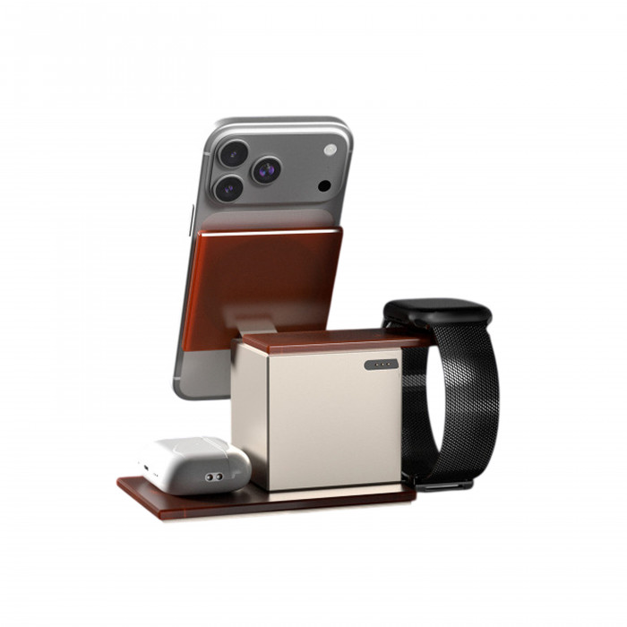 Зарядная станция VLP NEO Qi2.2, Amber Gray