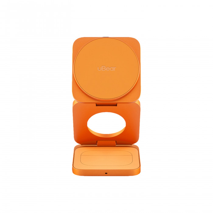 Зарядная станция uBear Balance Slim 3в1, космический оранжевый