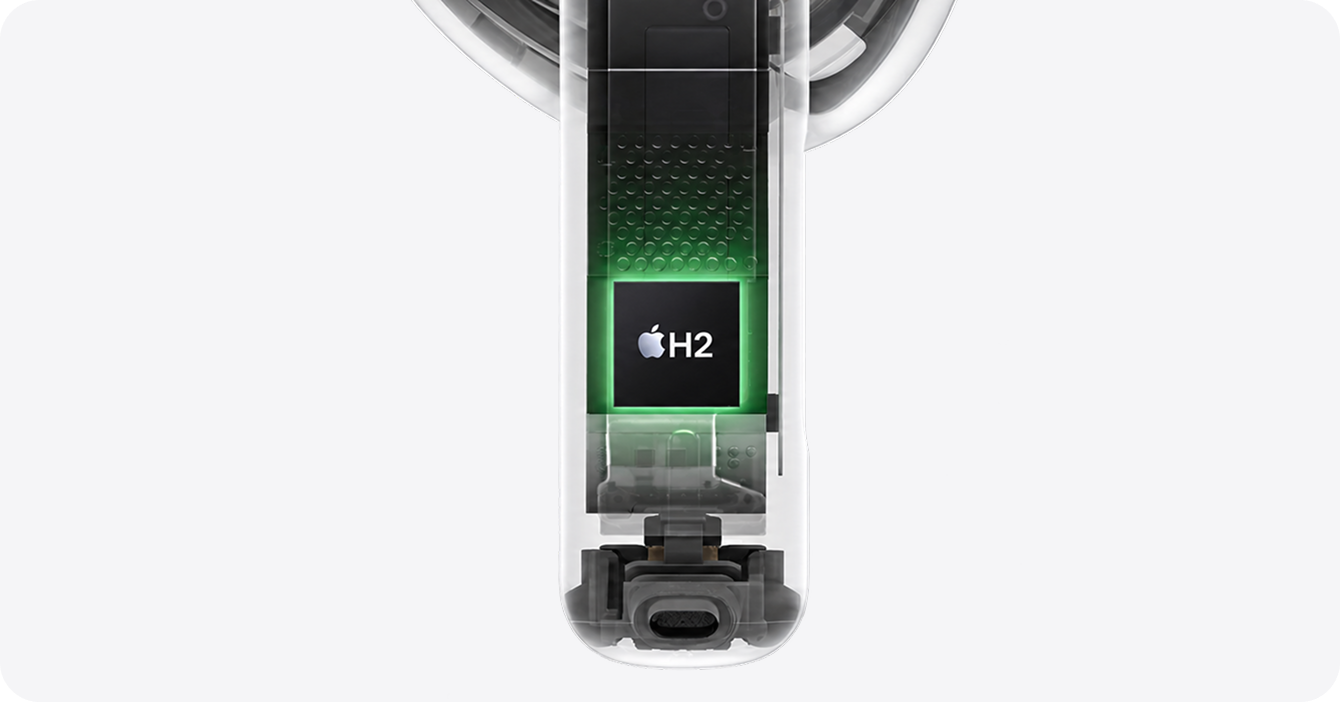 Процессор Apple H2 в AirPods 5